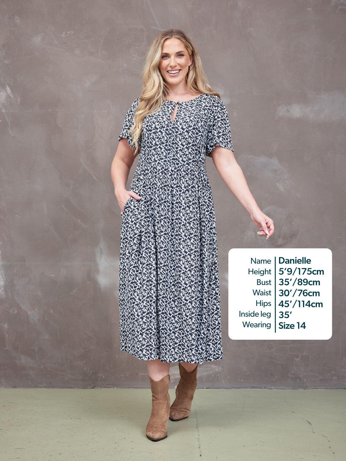 Lilah Monochrome™ | Elegant Contrast Dress