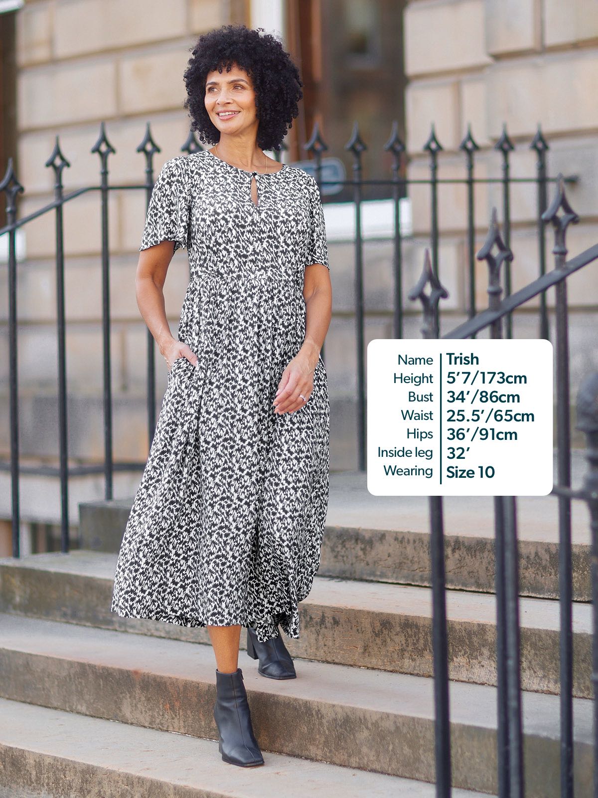 Lilah Monochrome™ | Elegant Contrast Dress