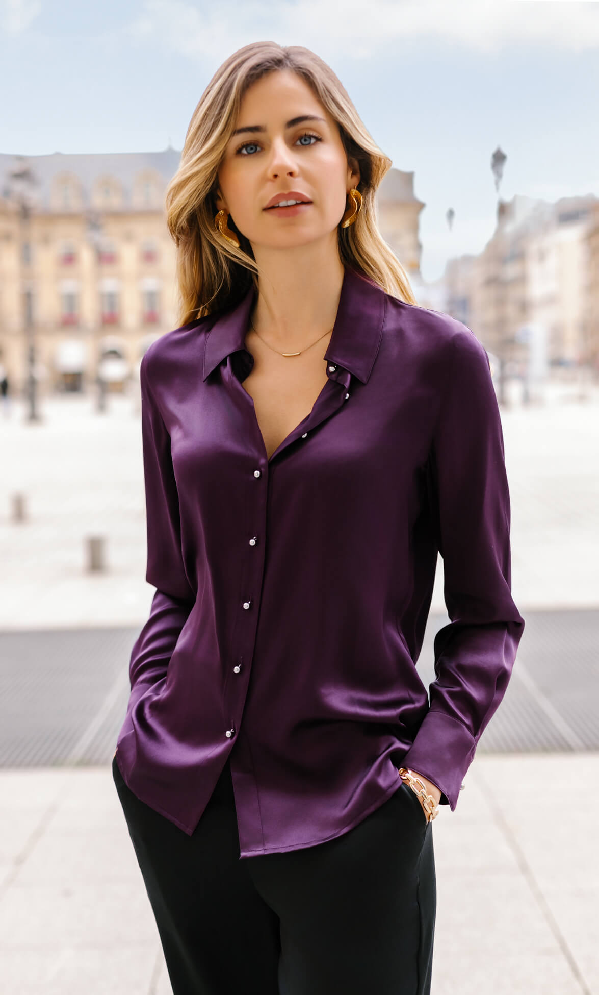 Milano Silk Blouse™ | Timeless Elegance in Motion