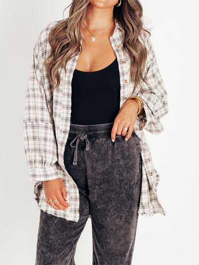 Emberlyn – Plaid Button-Down Shirt
