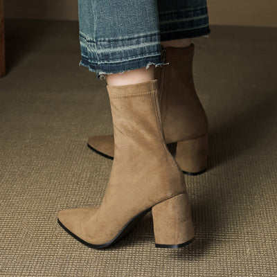 Alora – Genuine Suede Ankle Boots
