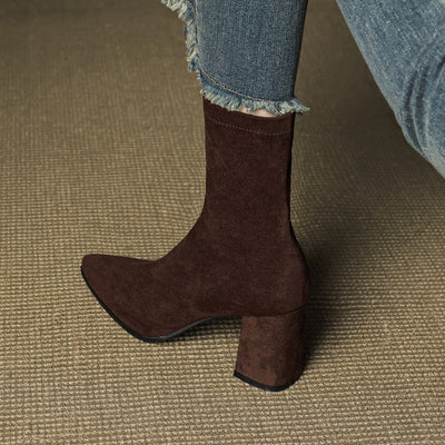 Alora – Genuine Suede Ankle Boots