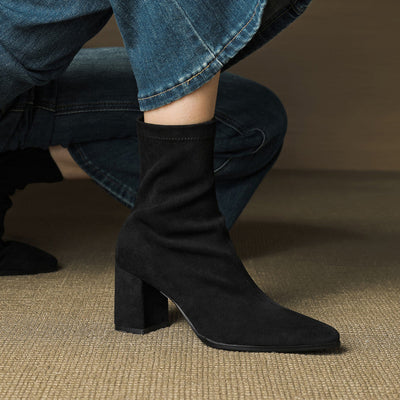 Alora – Genuine Suede Ankle Boots