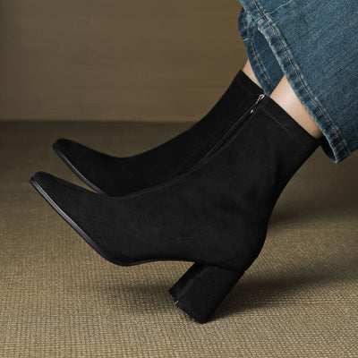Alora – Genuine Suede Ankle Boots