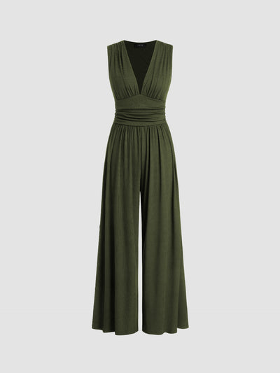 Charity Luxe™ | Chic Sleeveless Wide-Leg Jumpsuit