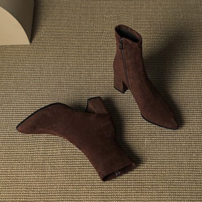 Alora – Genuine Suede Ankle Boots