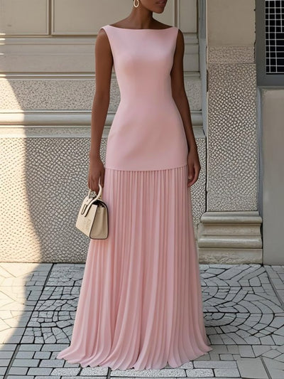 Serena™ | Elegant Pleated Maxi Dress