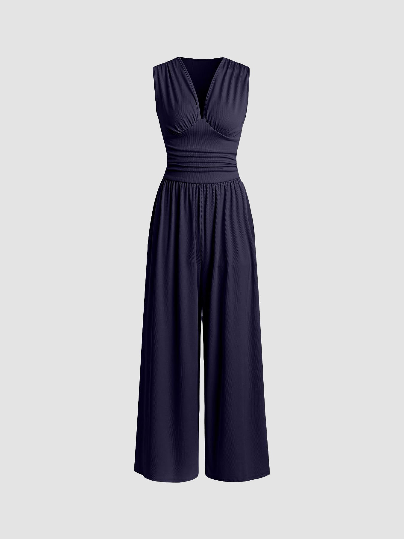Charity Luxe™ | Chic Sleeveless Wide-Leg Jumpsuit