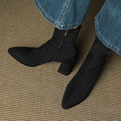 Alora – Genuine Suede Ankle Boots