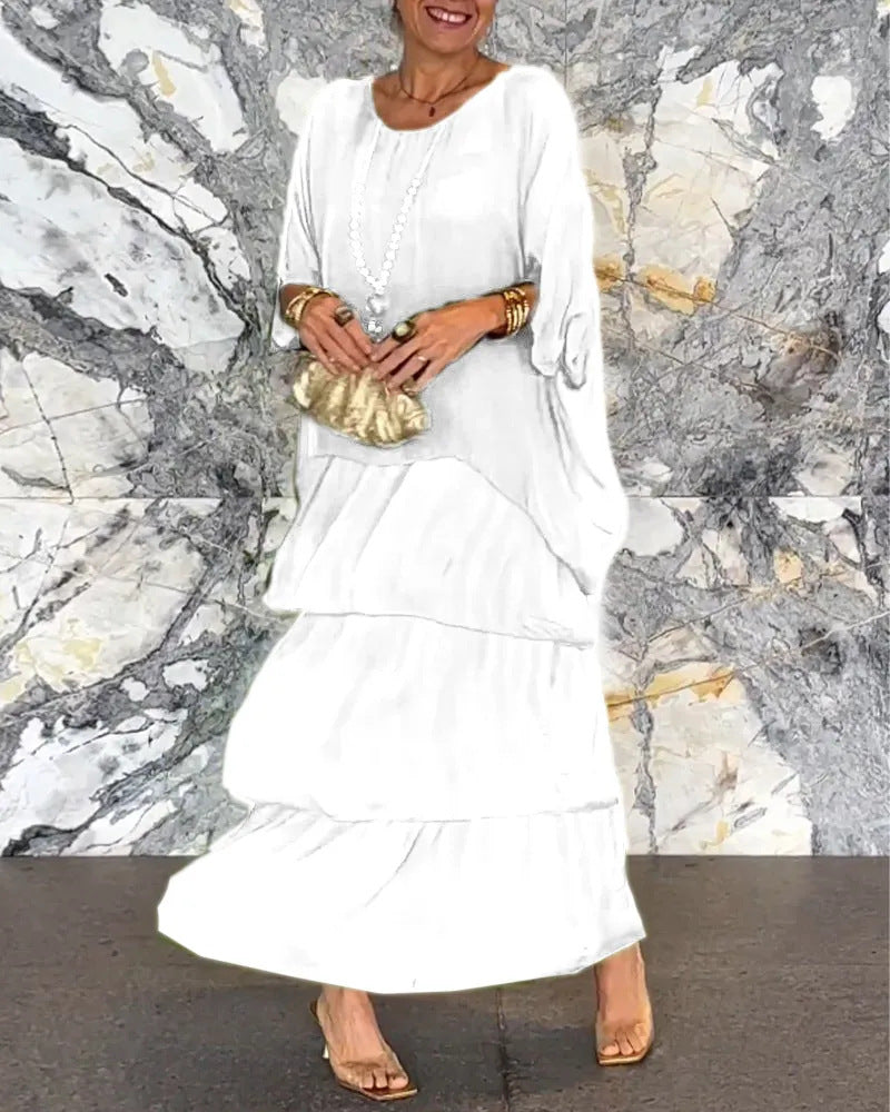 MeadowWhisper™ Chiffon Wrap Dress