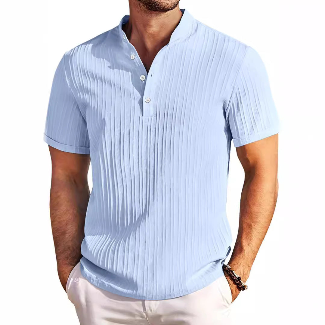Arden™ | Retro Striped Linen Shirt