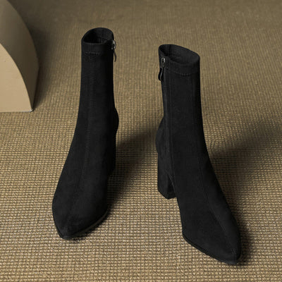 Alora – Genuine Suede Ankle Boots