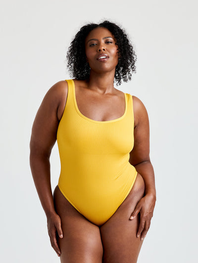 Ribbed Snatched Shapewear Bodysuit