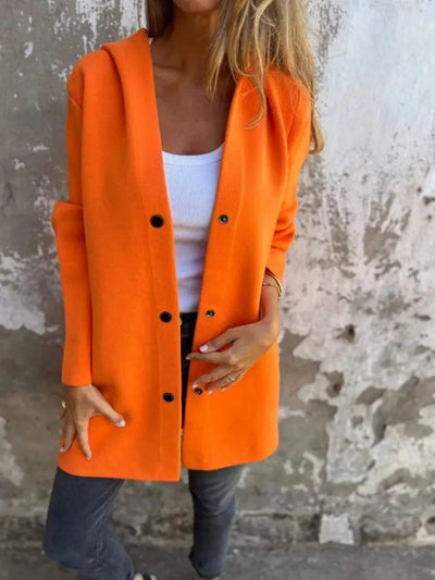 Long Sleeve Button Coat