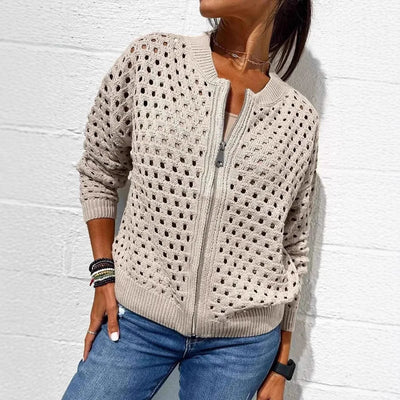 BreezeWeave™ Zip Cardigan