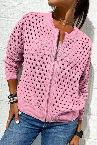 BreezeWeave™ Zip Cardigan