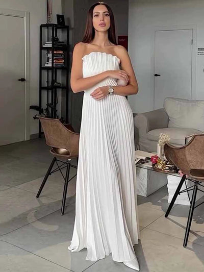 Celestia Shell™ Pleated Gown