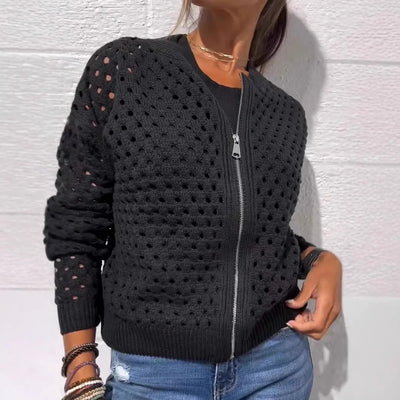 BreezeWeave™ Zip Cardigan