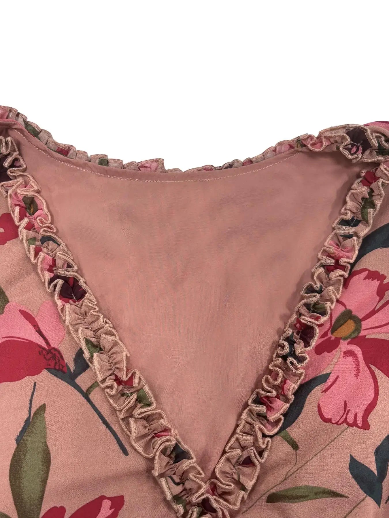 Lorayne – Floral V-Neck Dress