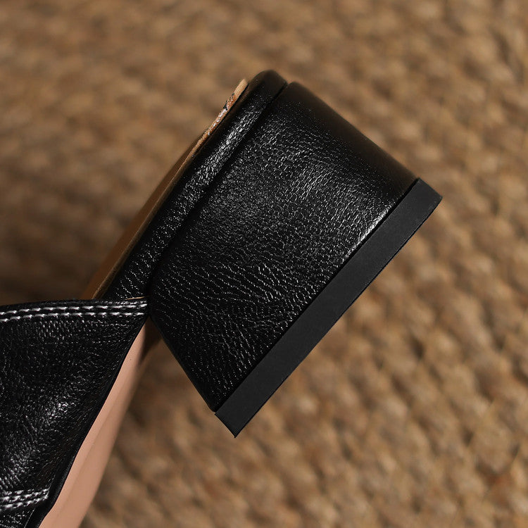 Ivora – Genuine Leather Slip-On Mules