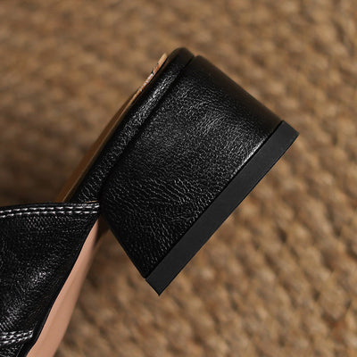 Ivora – Genuine Leather Slip-On Mules