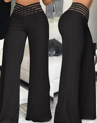 Elaris™ | Elegant High-Waist Cropped Work Pants