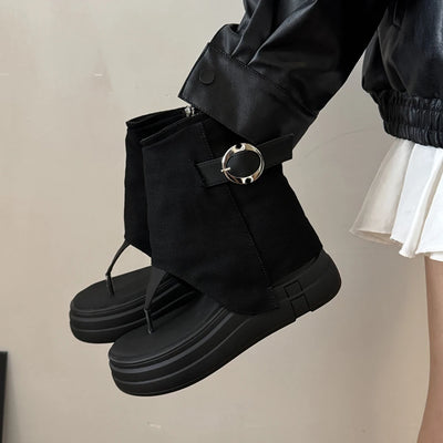 Arlette™ | Hollow-Out Summer Mid-Calf Boots