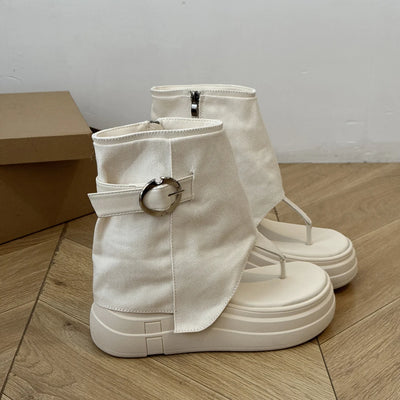 Arlette™ | Hollow-Out Summer Mid-Calf Boots