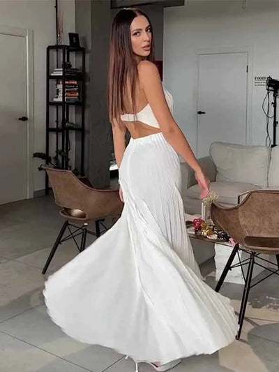 Celestia Shell™ Pleated Gown