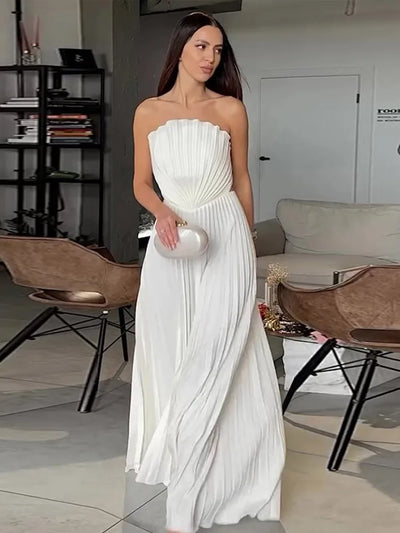 Celestia Shell™ Pleated Gown