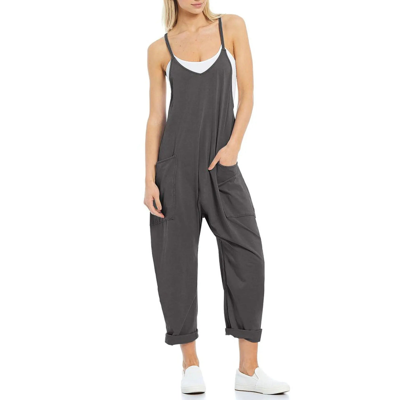 Selvaira™ | Knitted One-Piece Jumpsuit with Pockets