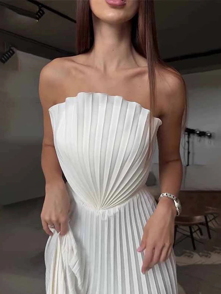 Celestia Shell™ Pleated Gown