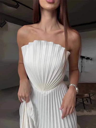 Celestia Shell™ Pleated Gown