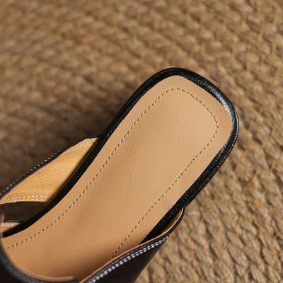 Ivora – Genuine Leather Slip-On Mules