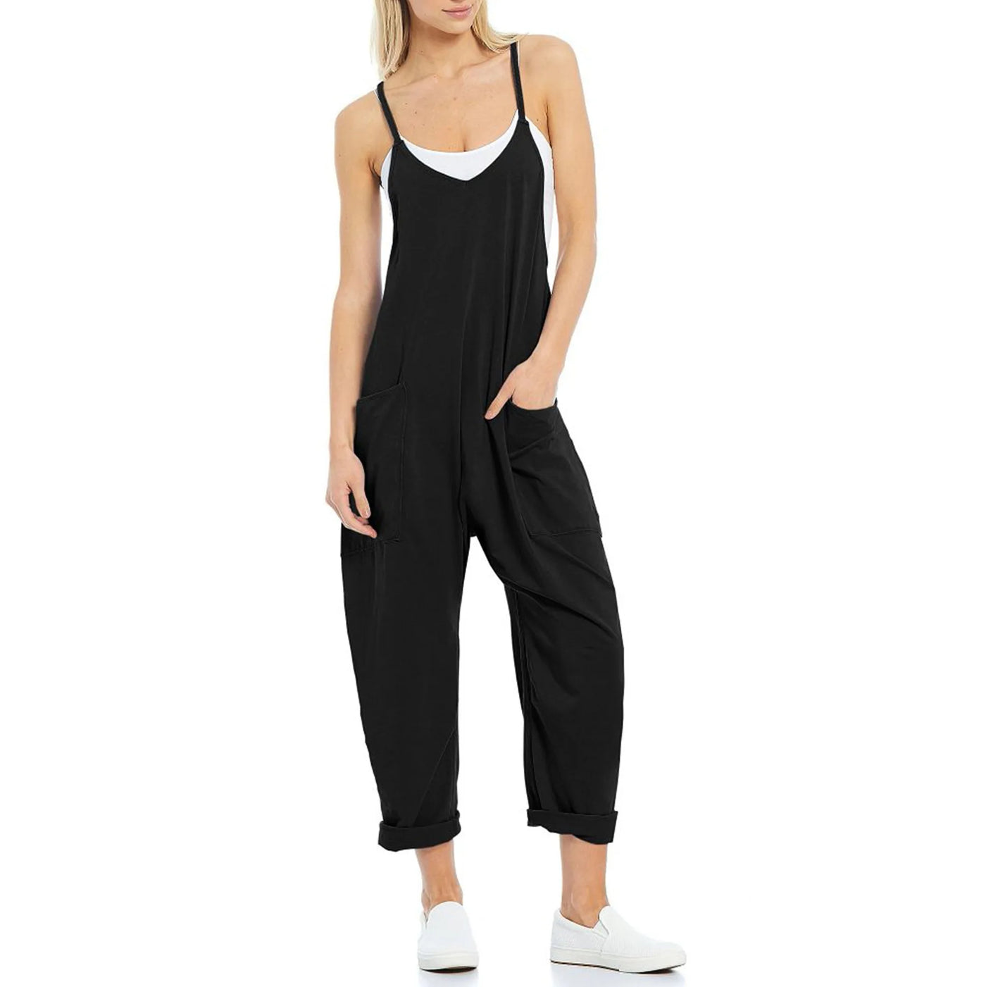 Selvaira™ | Knitted One-Piece Jumpsuit with Pockets