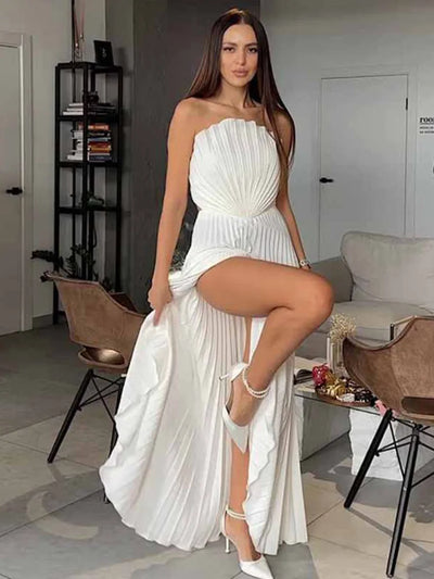 Celestia Shell™ Pleated Gown