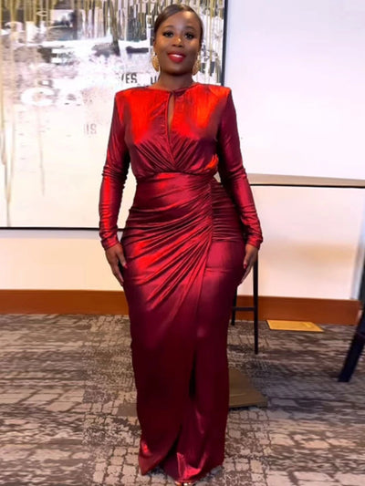 Valencia™ | Radiant Bronze Bodycon Dress