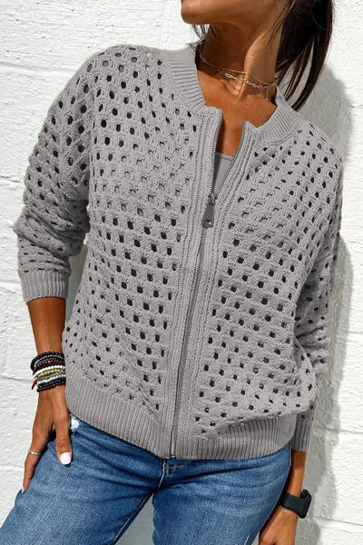 BreezeWeave™ Zip Cardigan