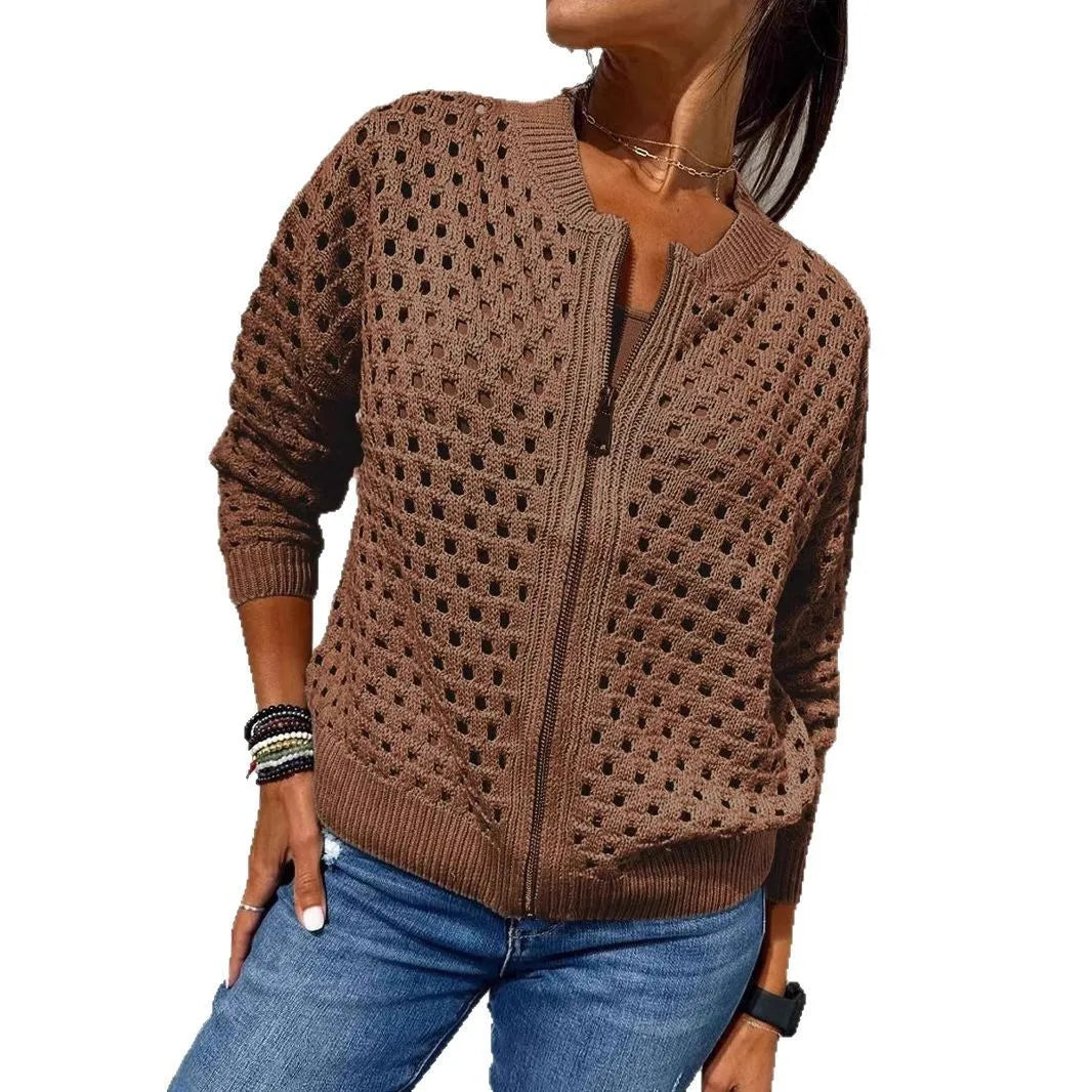BreezeWeave™ Zip Cardigan