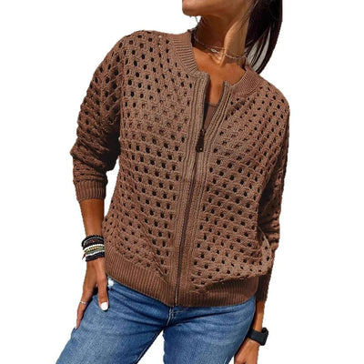 BreezeWeave™ Zip Cardigan