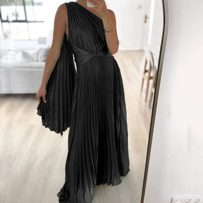 Avelisse™ | Off-Shoulder Pleated Maxi Dress