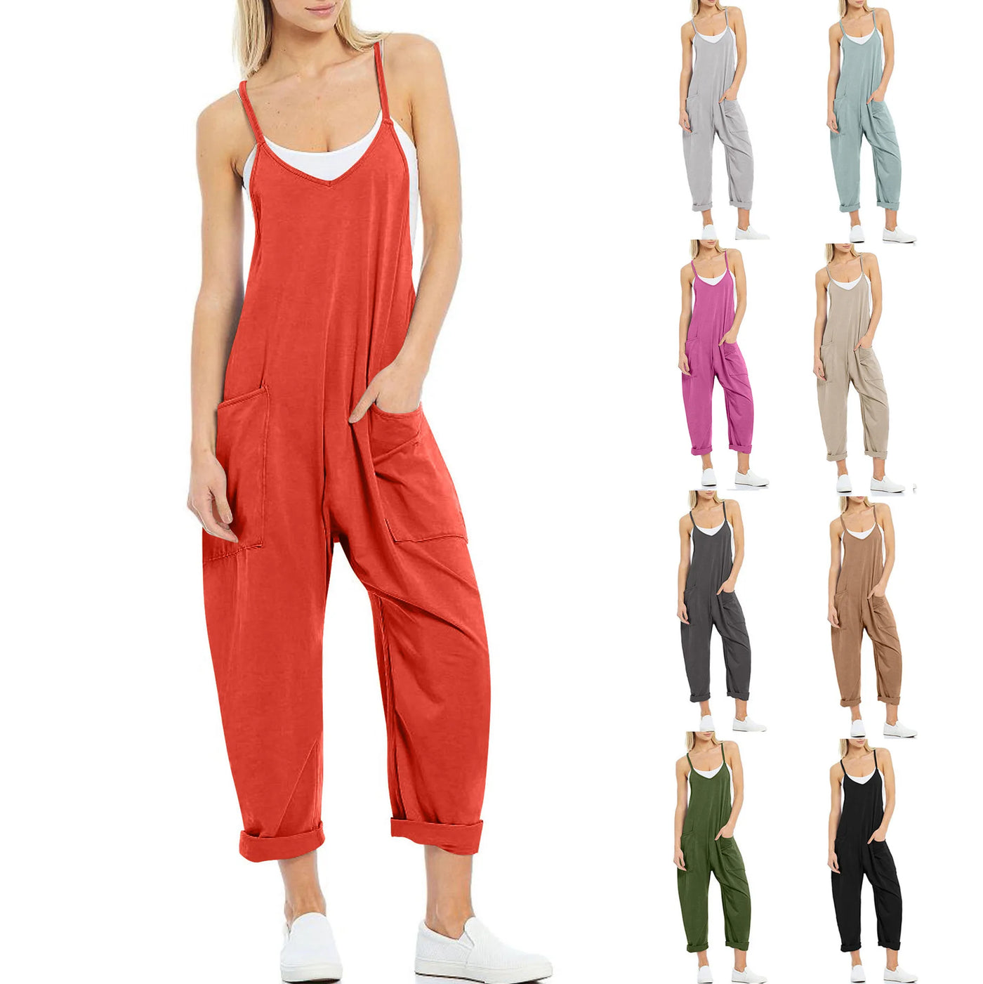 Selvaira™ | Knitted One-Piece Jumpsuit with Pockets
