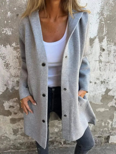 Long Sleeve Button Coat