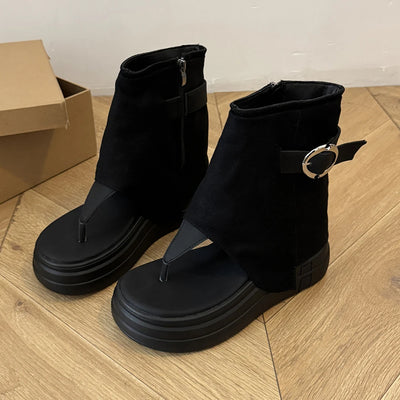 Arlette™ | Hollow-Out Summer Mid-Calf Boots