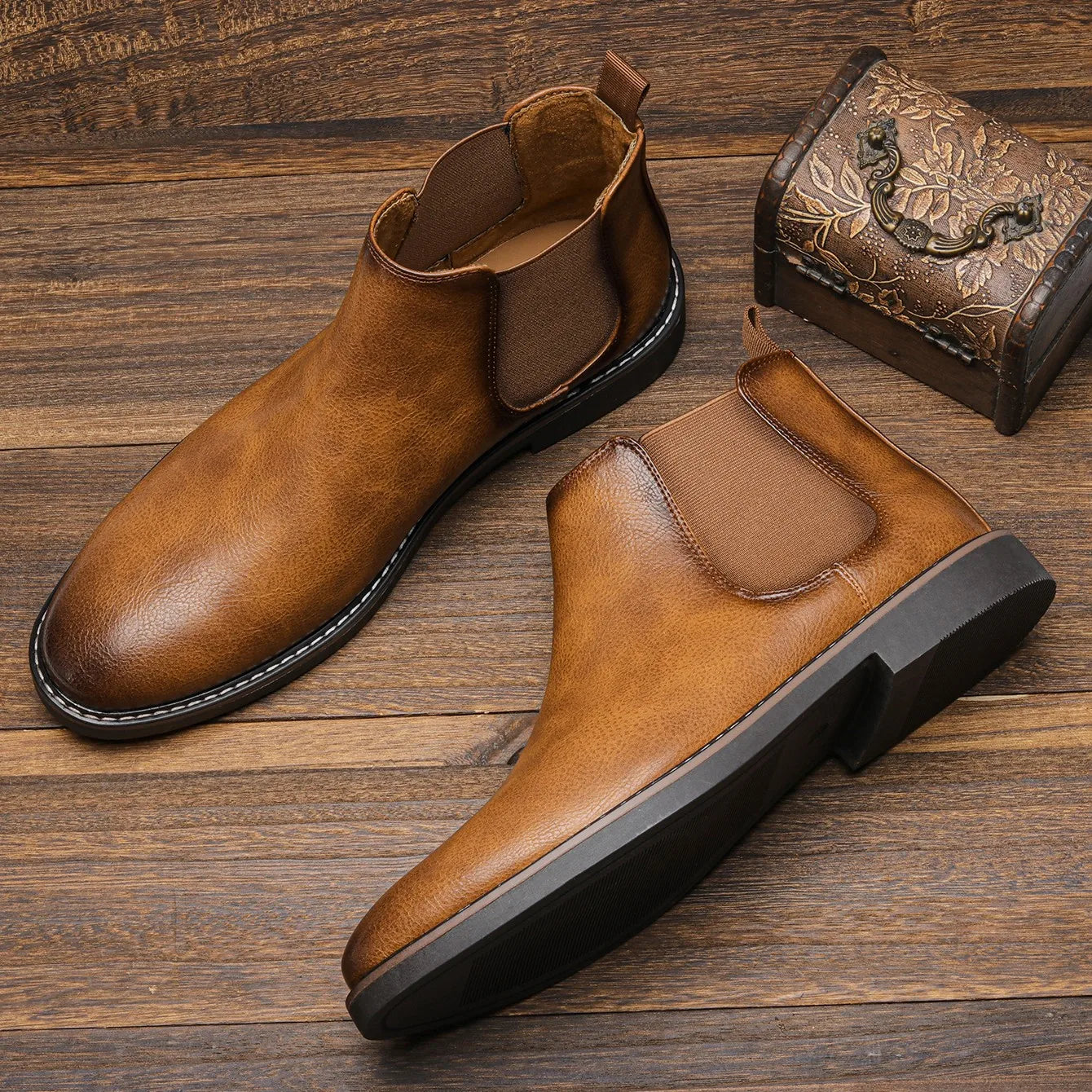 Wayne™ | Timeless Leather Chelsea Boots