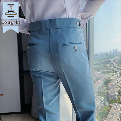 Dawson™ | British Slim-Fit High-Waist Suit Pants for Men