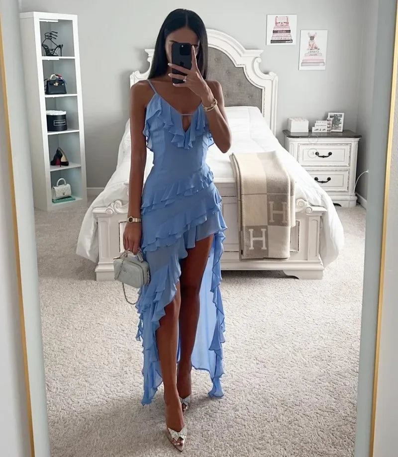 Celestia Cascade™ Ruffle Maxi Dress