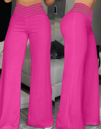Elaris™ | Elegant High-Waist Cropped Work Pants