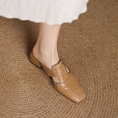 Ivora – Genuine Leather Slip-On Mules