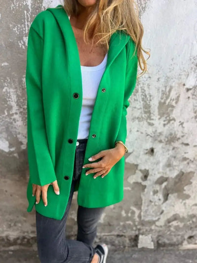 Long Sleeve Button Coat